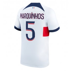 Maillot de foot Paris Saint-Germain Marquinhos #5 Extérieur 2023-24 Manches Courte